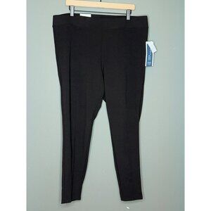 Old Navy Women's XL Mid-Rise Pointe Black Pull-On Stretch Leggings NWT